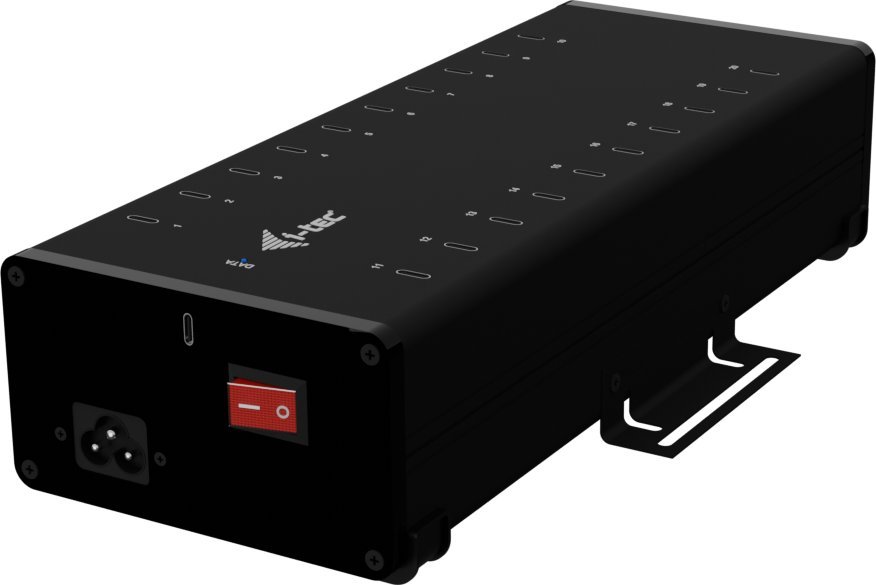 Hub USB i-Tec, 2x USB 3.2 Gen 1, 18x USB 2.0, metalik