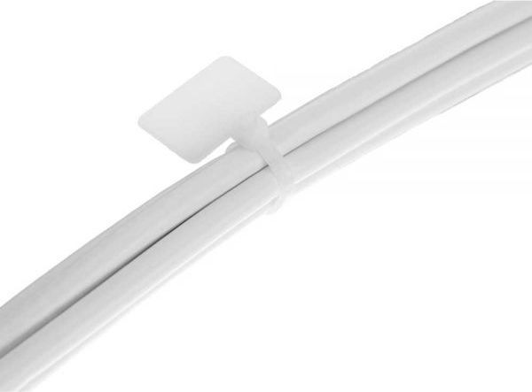 Kapëse kabllosh InLine Cable Tie 59967G, set 100 copë, të bardha