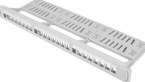 Panel për server Lanberg PPKS-1124-S, i bardhë