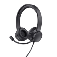 Kufje Trust Ayda, USB, të zeza