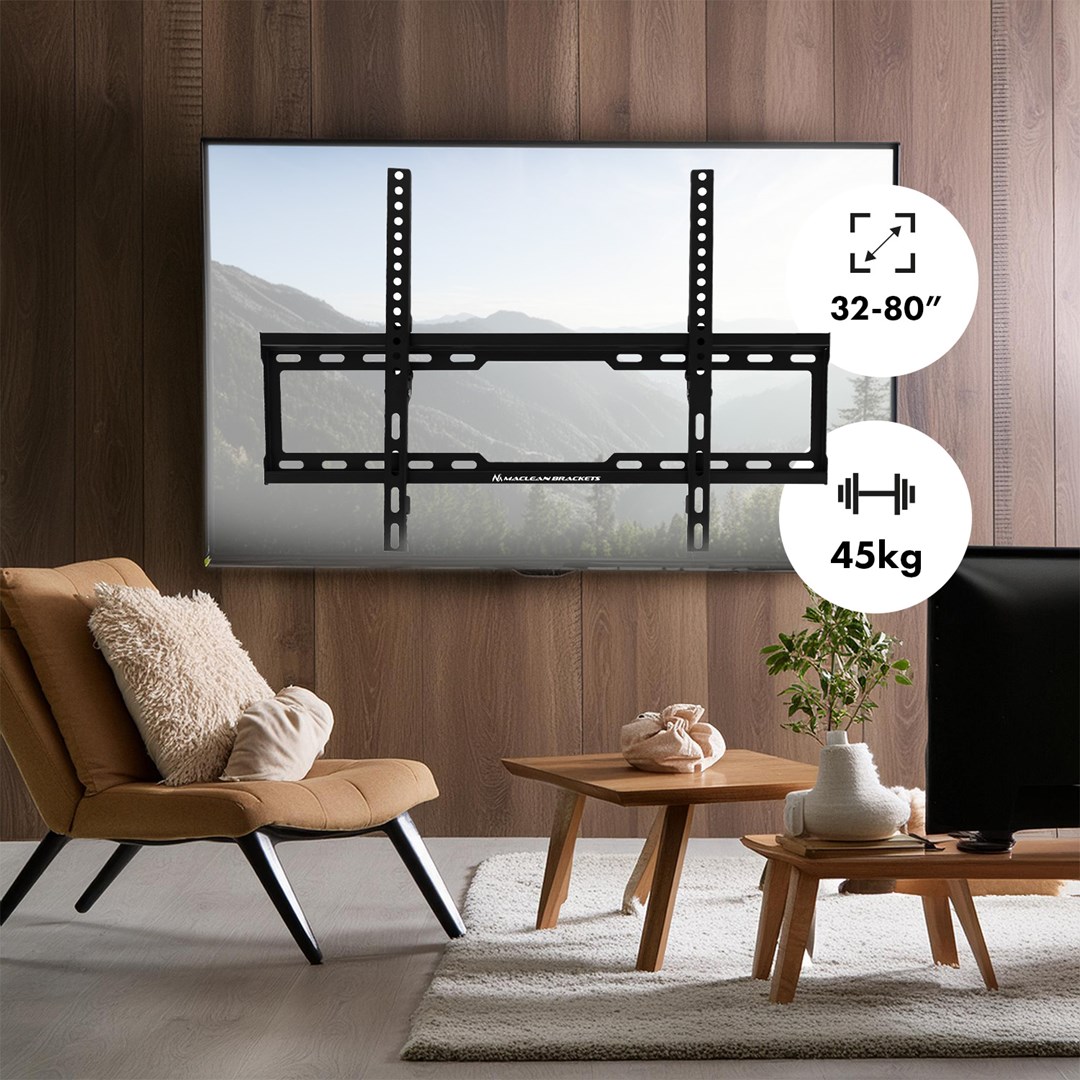 Mbajtëse për TV Maclean MC-413, 32-80", e zezë