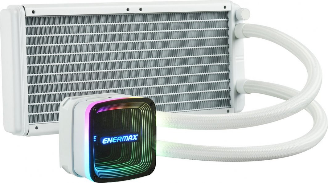 Ftohës uji për CPU Enermax AquaFusion ADV 240, 240mm, RGB, i bardhë