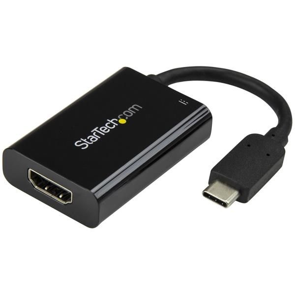 Përshtatës USB-C në HDMI 2.0 StarTech.com, 4K 60Hz, 60W PD, i zi