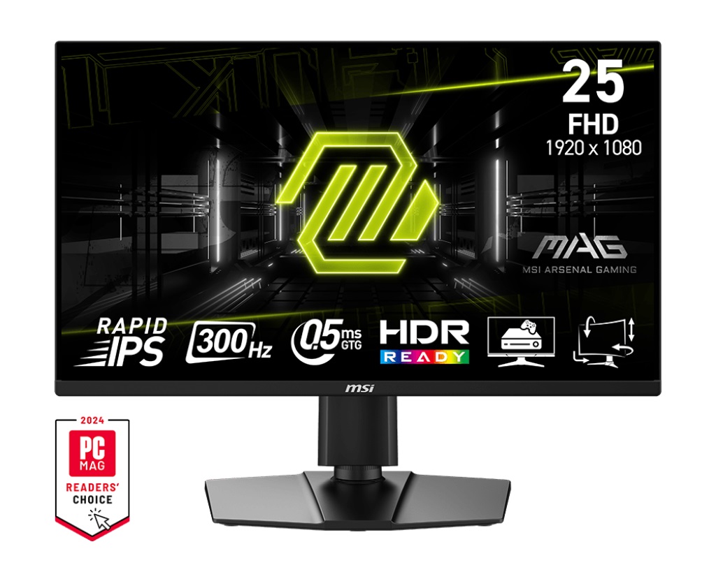 Monitor MSI MAG 255PXF, 24.5", Rapid IPS, FHD, 300Hz, i zi