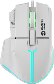 Maus gaming Canyon Fortnax GM-636, 20000 DPI, USB, me ndriçim RGB, i zi