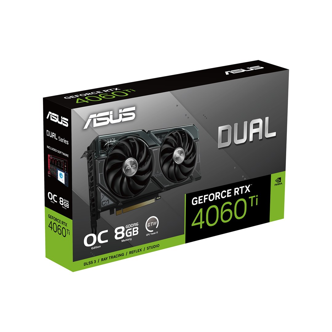 Kartelë grafike ASUS Dual -RTX4060TI-O8G NVIDIA GeForce RTX 4060 Ti 8 GB GDDR6
