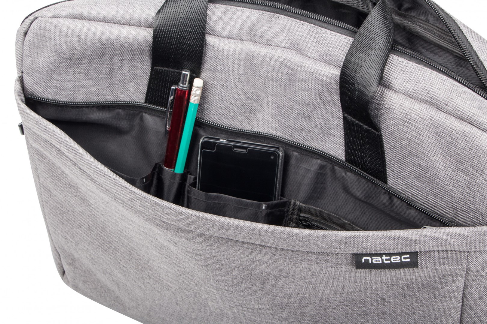 Çantë laptopi Natec Mustela, 15.6", e hirtë