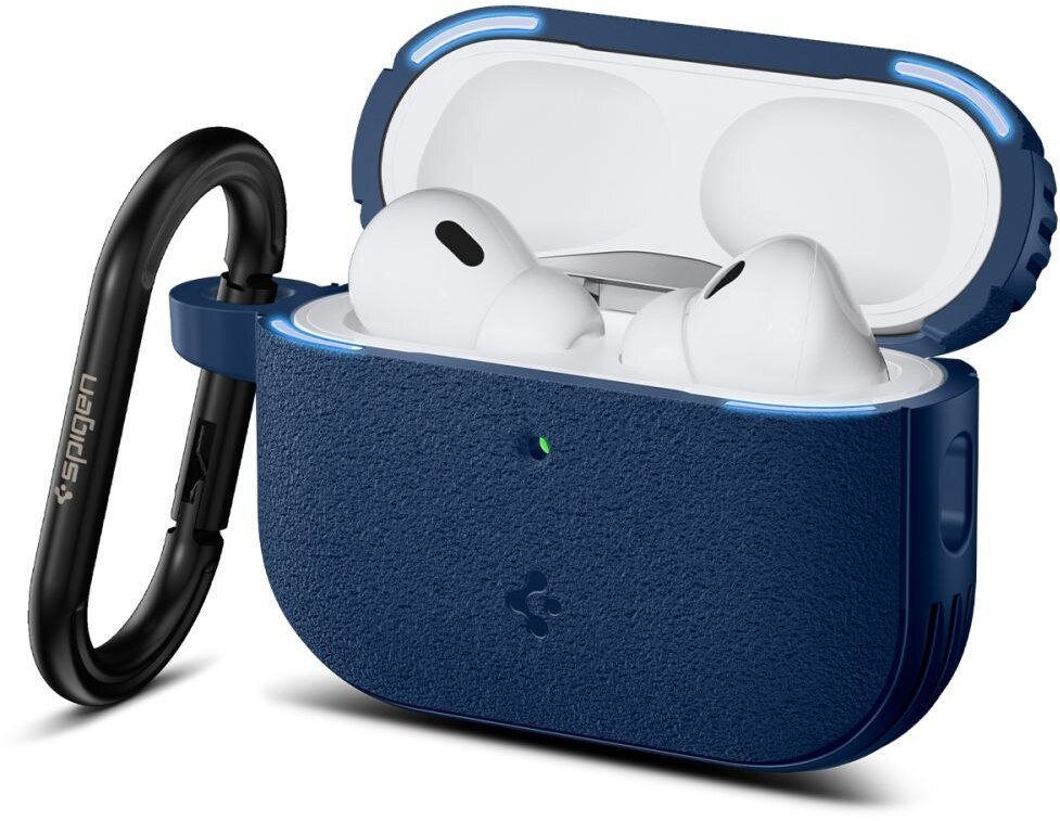 Mbulesë Spigen Vault për AirPods Pro 3, model 2025, me magnetë sigurie, blu navy