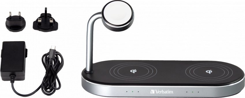 Karikues wireless Verbatim WCS-03, 3 në 1, 35W, i zi