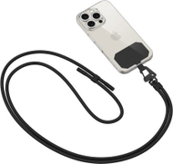 Rrip kryq për telefon Tech-Protect C5S Rope, i rregullueshëm, i zi