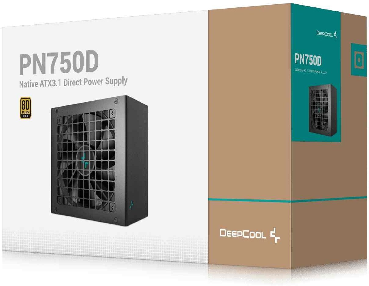 Напојување Deepcool PK750D, 750W, 80 Plus Bronze, црно