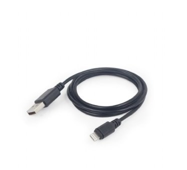 Kabllo Gembird, Lightning / USB A, 2 m, e zezë