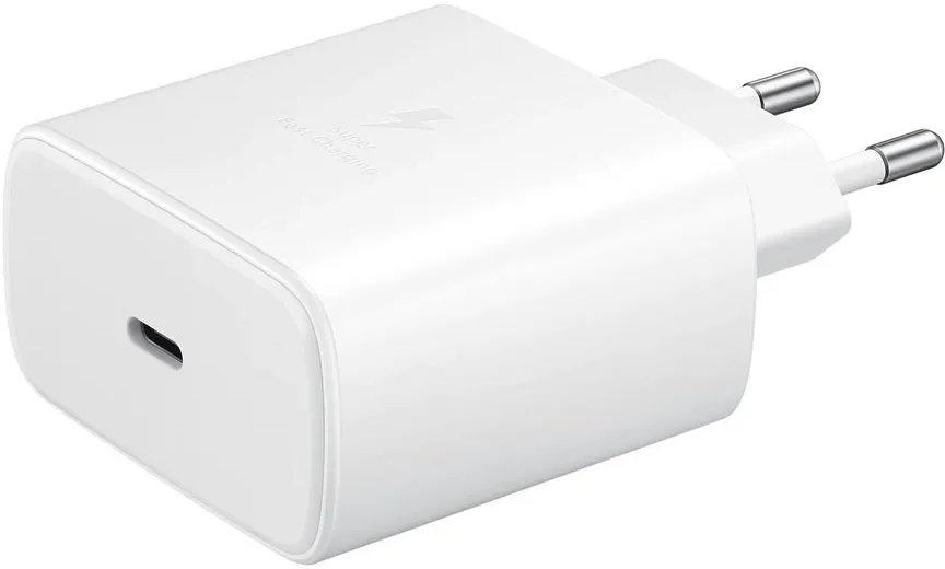 Karikues telefoni Samsung EP-TA845, 45W, Super Fast Charging 2.0, me kabllo USB C, i bardhë