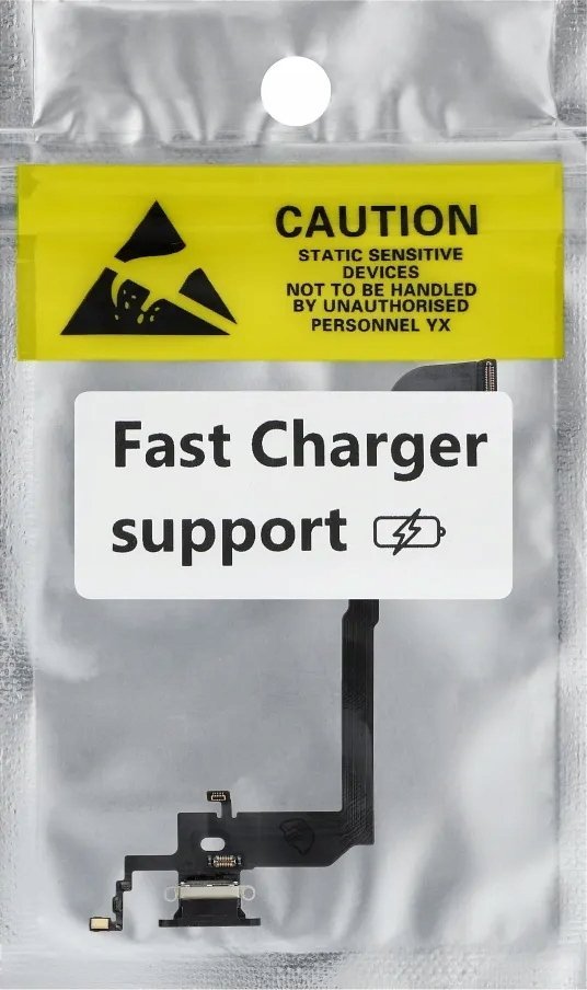 Fleks karikimi USB OEM për iPhone X, i përdorur, i zi