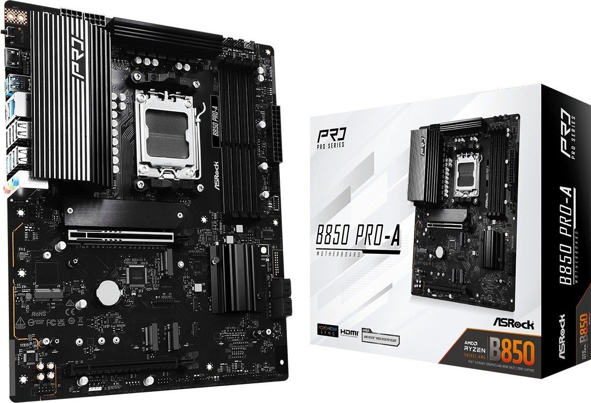 Pllakë amë ASRock B850 Pro A, socket AM5, DDR5, ATX