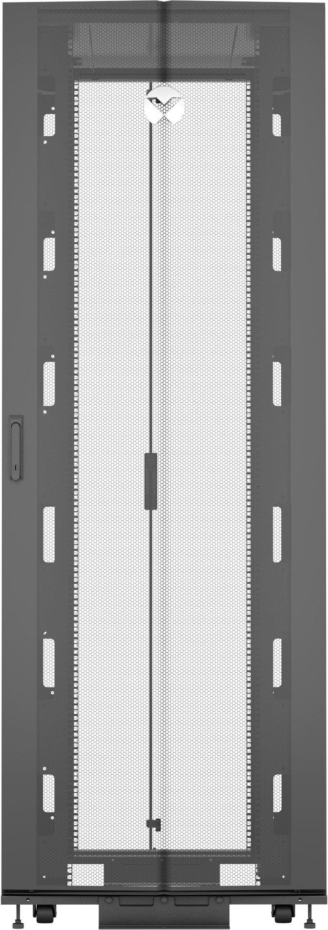 Серверски орман Vertiv VR Rack VR3157, 48U, 800x1100mm, црн