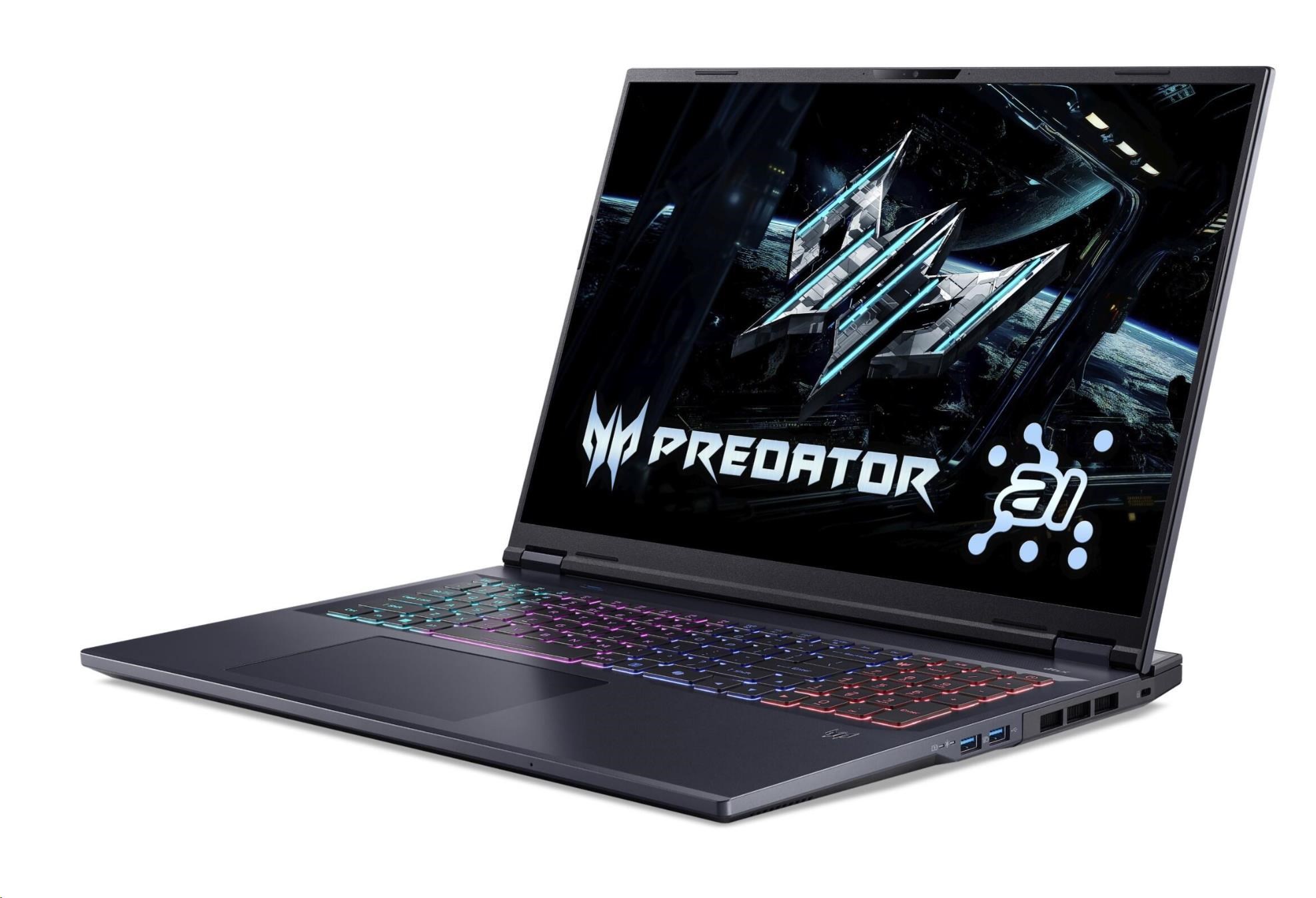 Laptop Acer Predator Helios Neo 18 AI (PHN18-72), 18", Intel Core Ultra 9 275HX, 32GB RAM, 1TB SSD, NVIDIA RTX 5060, i zi