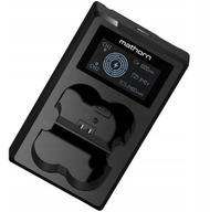 Karikues dyfishtë Mathorn MBC-D230, USB-C, për bateri Fujifilm NP-W235, i zi