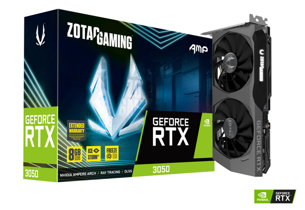 Kartelë grafike Zotac GAMING GeForce RTX 3050 AMP NVIDIA 8 GB GDDR6