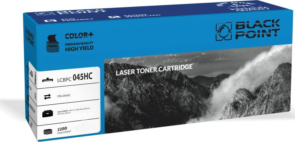 Toner për printer Black Point LCBPC046HC, zëvendësues për CRG-046H, cyan