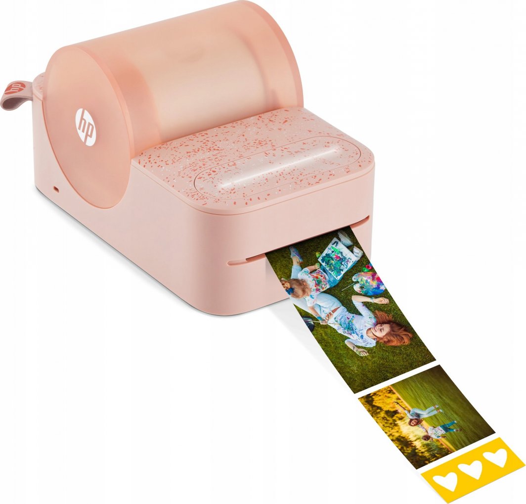 Printer për etiketa dhe foto HP Sprocket Panorama, Bluetooth, rozë