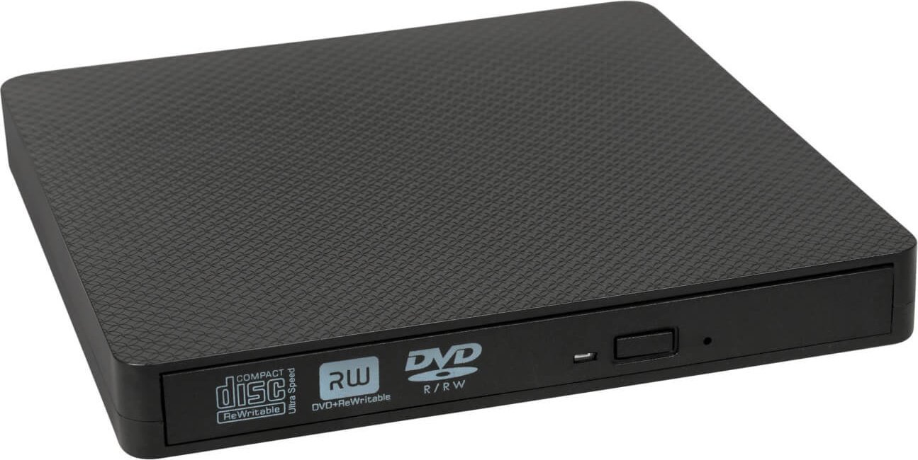 Надворешен DVD читач iBOX IED03, USB A и USB C, црн