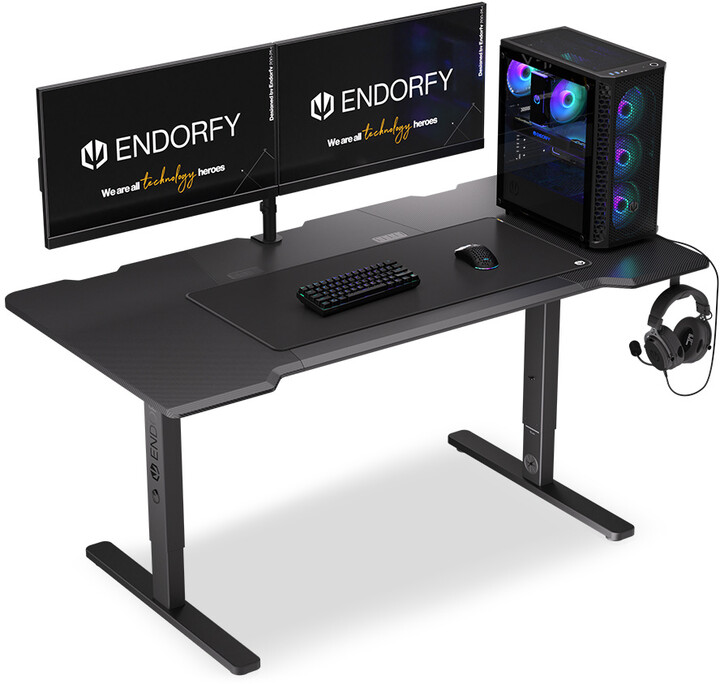 Tavolinë Endorfy Atlas L, e zezë