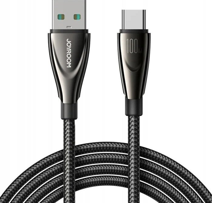 Kabllo karikimi Joyroom Pioneer SA31 AC6, USB A në USB C, 100W, 1.2m, e zezë