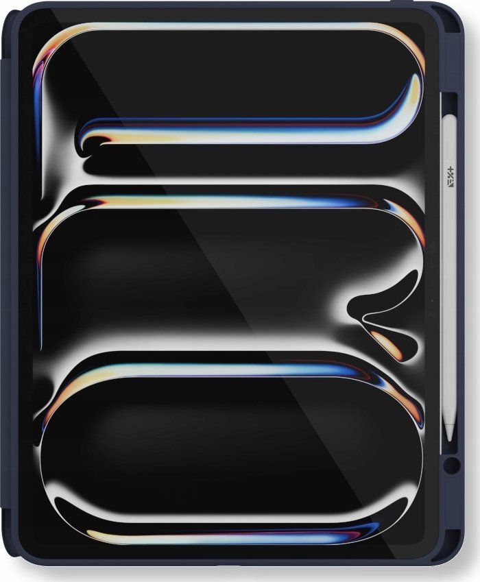 Навлака NEXT ONE Rollercase за iPad Pro M4 13", држач за Епл Пенсил, функција стојалка, сина