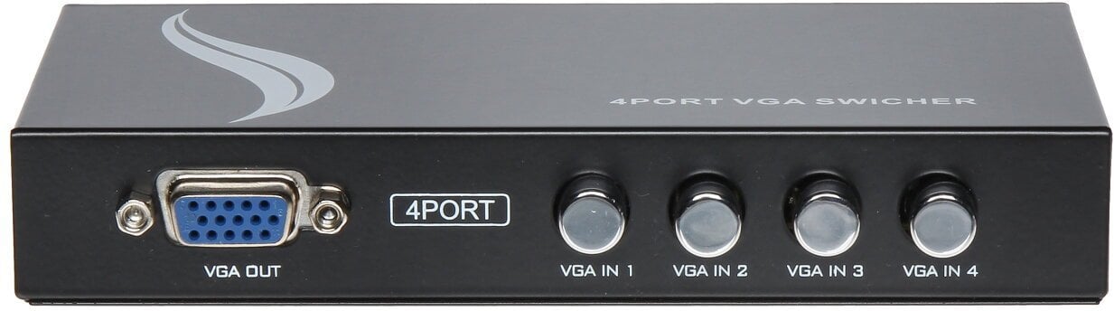 Ndërrues VGA Abitelax VGA SW 4/1, 4 në 1, manual, gri
