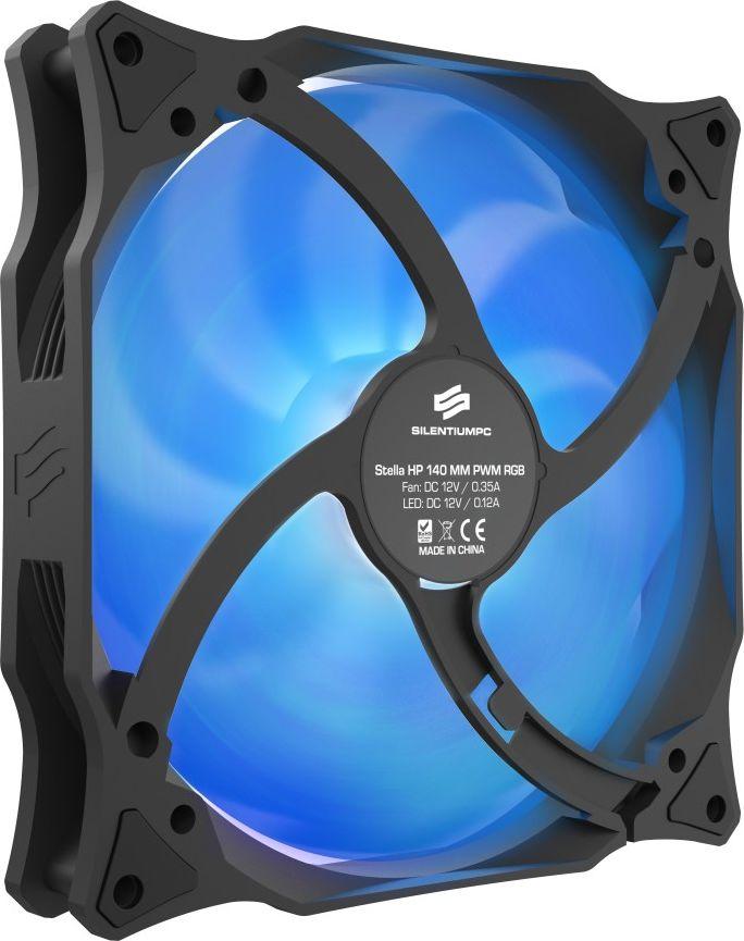 Ftohës SilentiumPC Stella HP RGB, 140mm, HBS, RGB