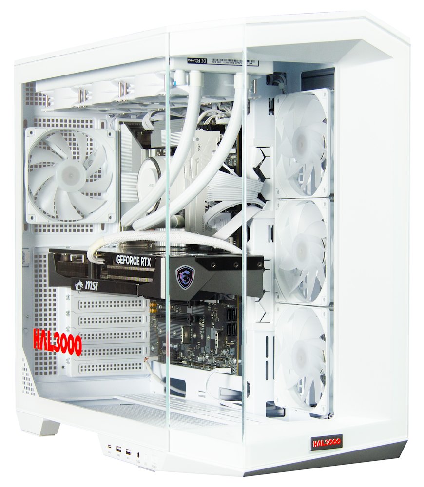 Kompjuter HAL3000 Master Gamer Ultimate-K 5080 (15th gen), Intel Core Ultra 7 265KF, NVIDIA GeForce RTX 5080, 32GB RAM, 2TB SSD, i bardhë