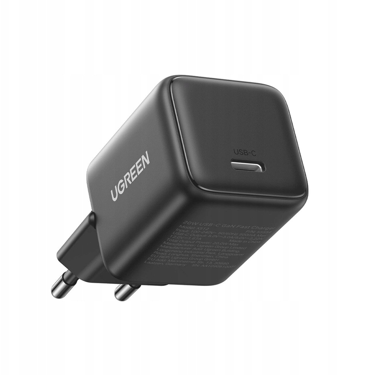 Karikues muri Ugreen X512, 20W, USB C, GaN, gri