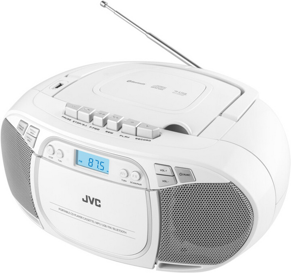 Radio JVC RC-E451W, e bardhë
