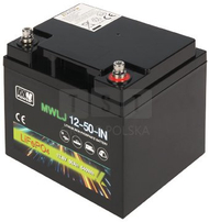 Bateri LiFePO4 MW Power MWLJ, 12.8V, 50Ah, gri