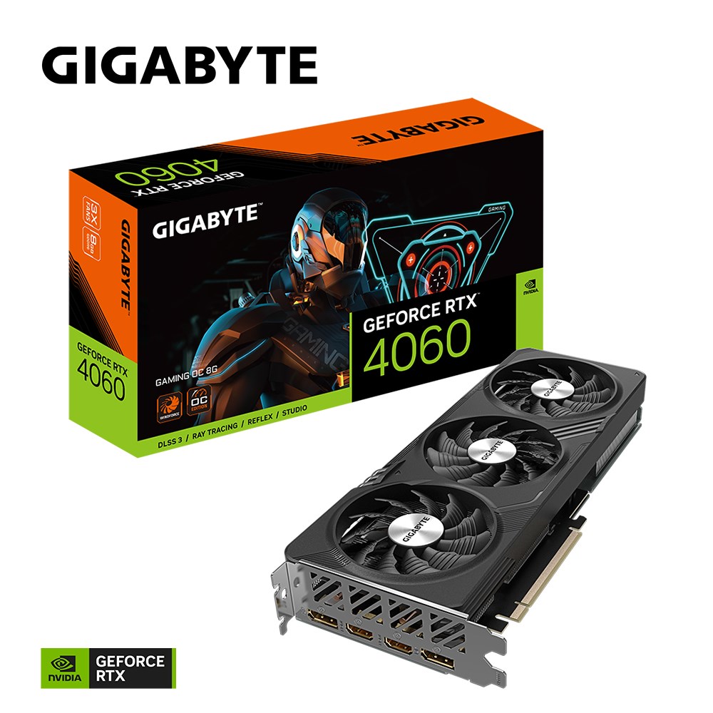 Kartë grafike GIGABYTE Gaming NVIDIA GeForce RTX­ 4060, OC, 8 GB GDDR6