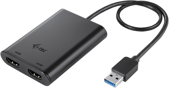 Shfaq detaje për Përshtatës i-Tec, USB 3.0 në 2x HDMI, 4K UHD, i zi Përshtatës i-Tec, USB 3.0 në 2x HDMI, 4K UHD, i zi