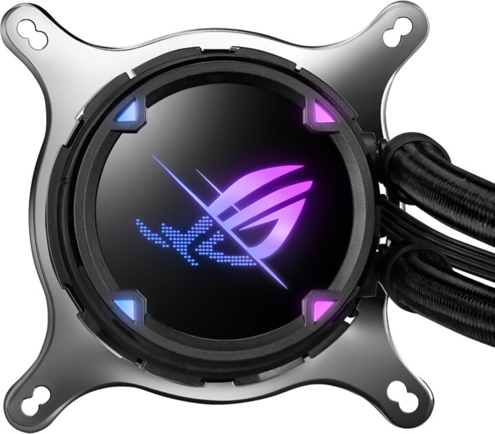 Ftohës me ujë ASUS ROG STRIX LC II 120 ARGB, i zi / bardhë