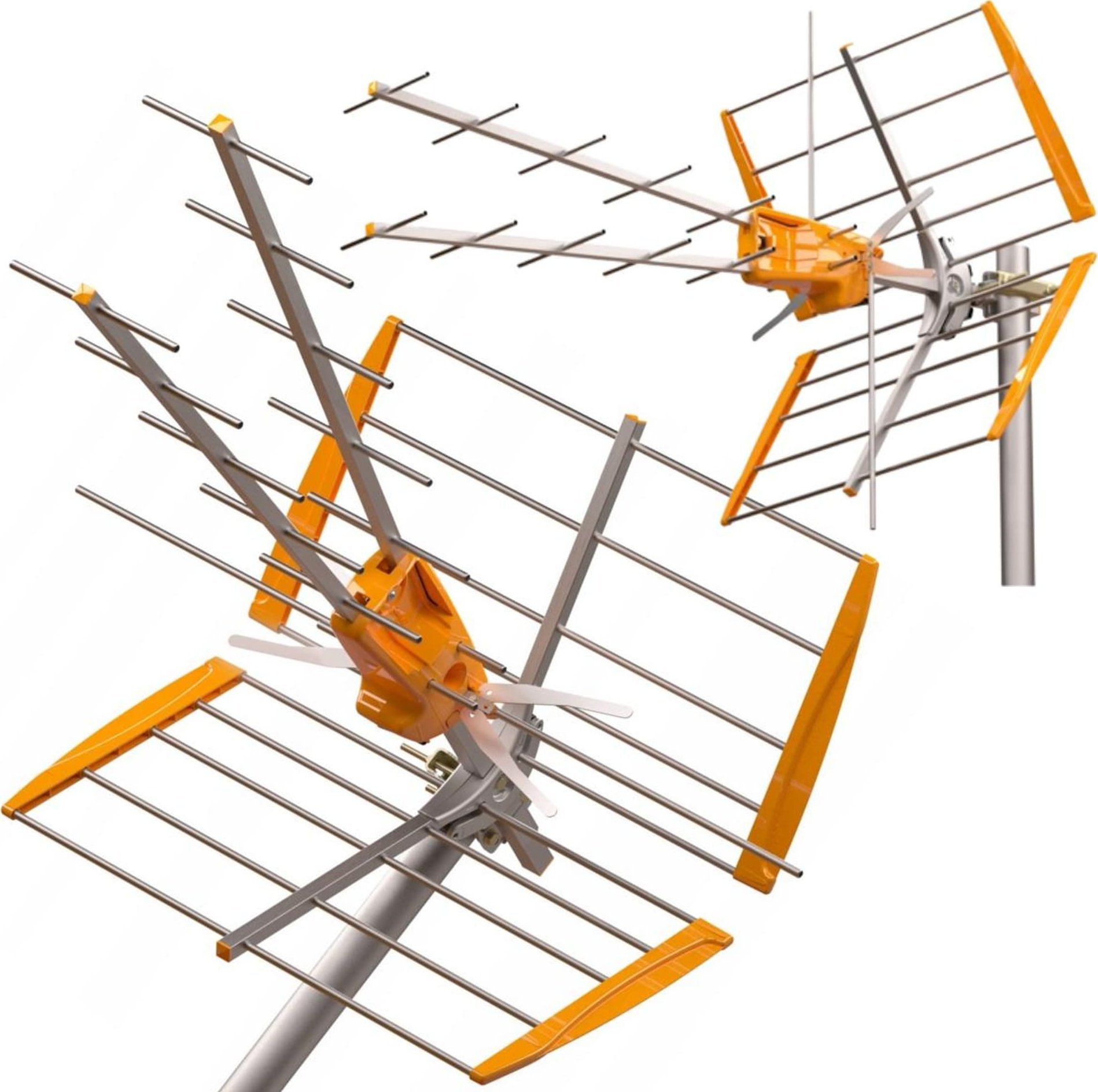 Antena TV Televes V+ MIX Active, DVB T2, LTE 700, e bardhë