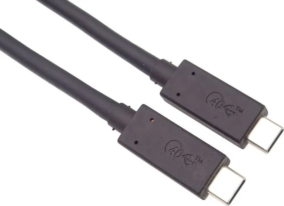 Kabllo USB PremiumCord ku4cx05bk, USB4 USB C në USB C, 0.5 m, e zezë