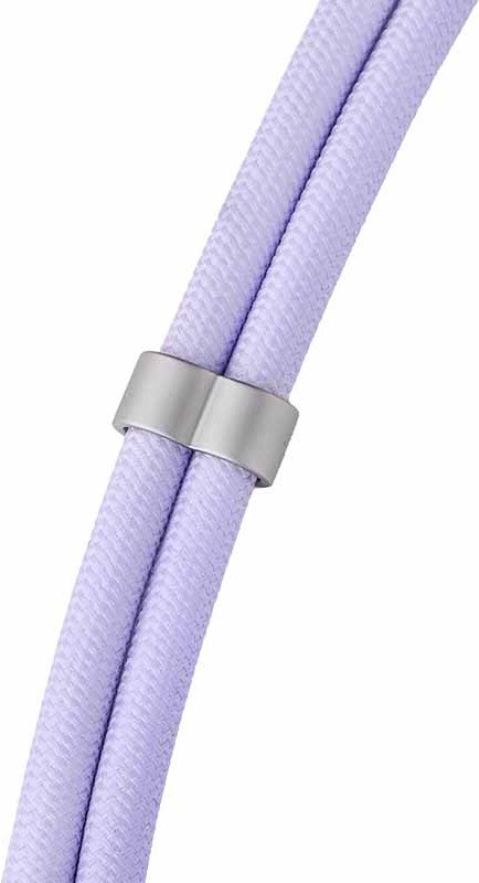 Ланец за телефон Intenso, USB C во USB C, 1.65m, 60W, виолетова