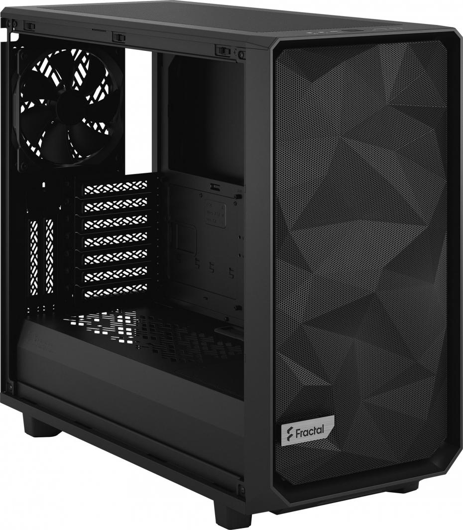 Kasë Fractal Design Meshify 2 TG Light Tint, e zezë, Midi Tower