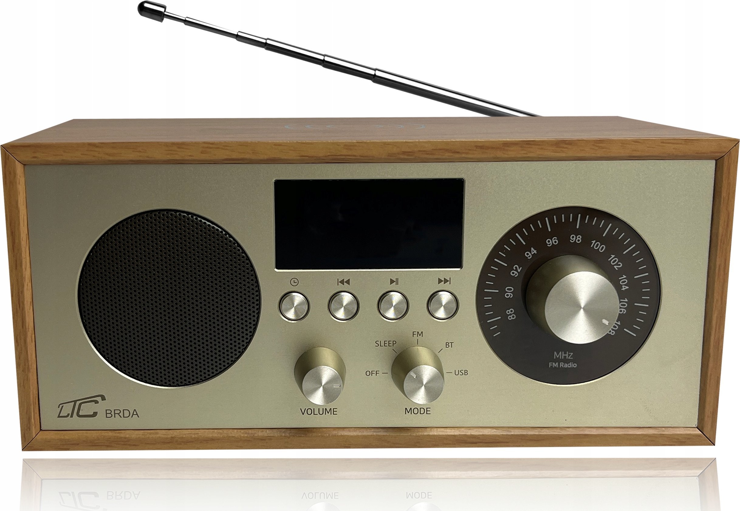 Radio portative LTC LXLTC511BJ, FM Bluetooth USB, 10W, e zezë