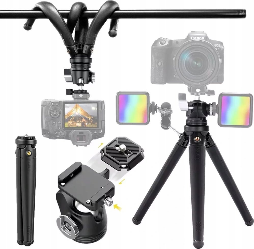 Tripod fleksibil Ulanzi MT-68 Octopus, ball head, quick release, i zi