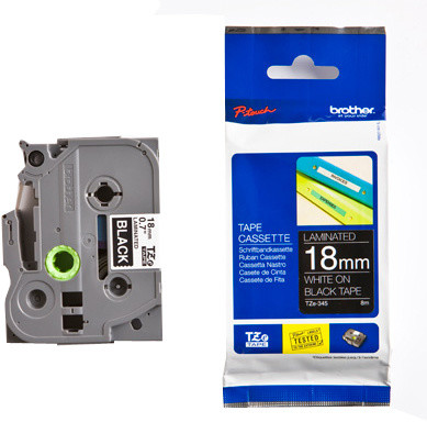 Shirit për printer Brother TZE-345, bardhë/zezë