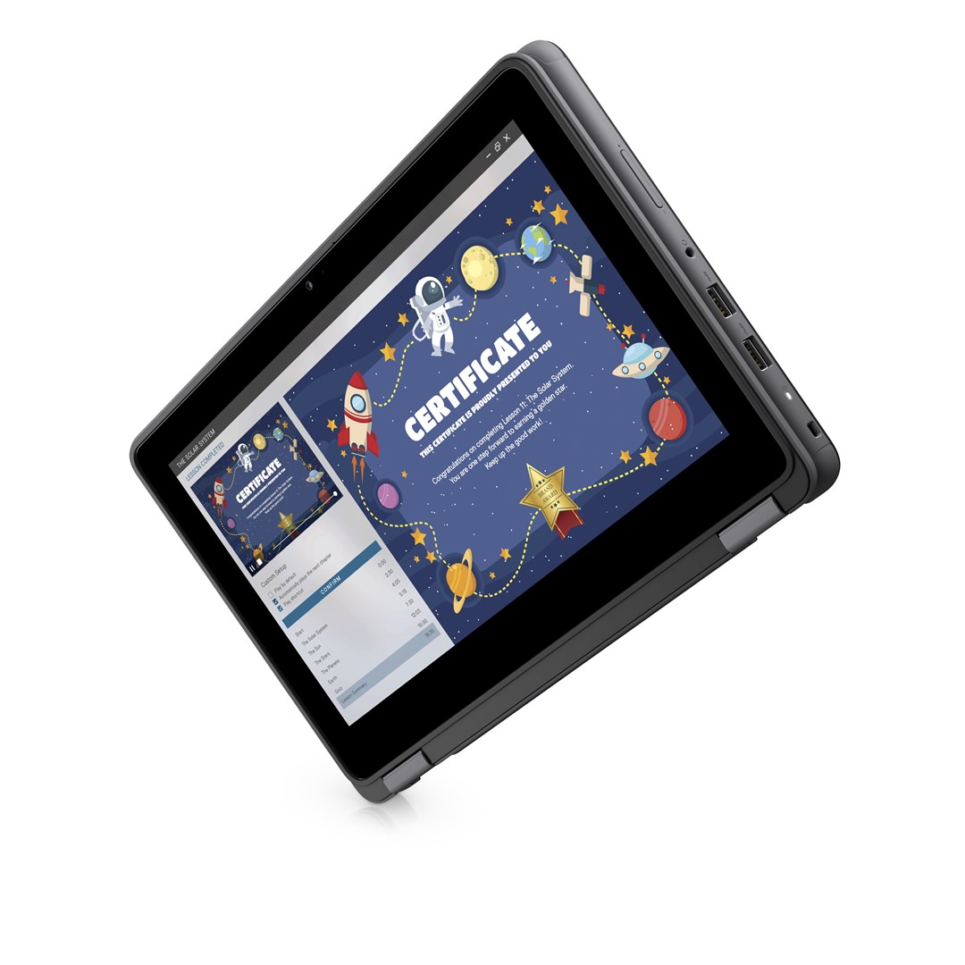 Laptop DELL Latitude 3120, 11.6", Intel Pentium Silver N6000, 8GB RAM, 128GB SSD, i hirtë