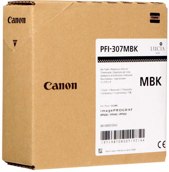 Ngjyrë për printer Canon PFI307MB, e zezë