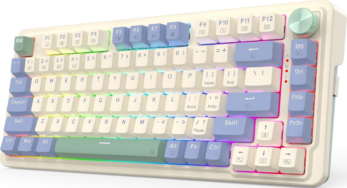 Tastierë gaming Redragon K673 PRO, mekanike 75%, wireless 3 modalitete, RGB