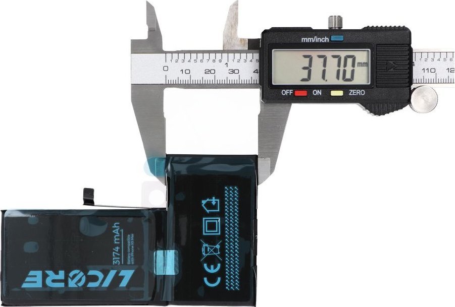 Bateri telefoni Licore për iPhone Xs Max, 3174 mAh, e zezë