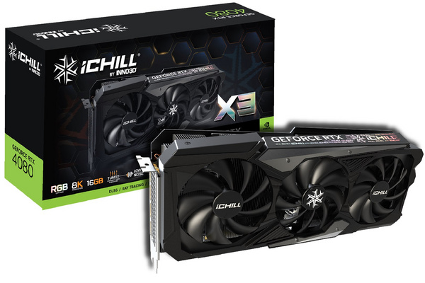Kartë grafike Inno3D NVIDIA GeForce RTX 4080, 16 GB GDDR6X